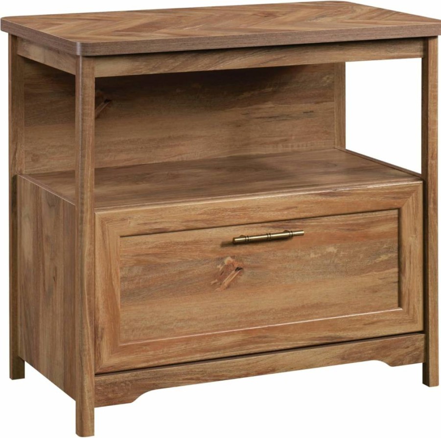 Sauder Coral Cape Lateral File Cabinet - Sindoori Mango Finish, 2-Drawer Storage Organizer