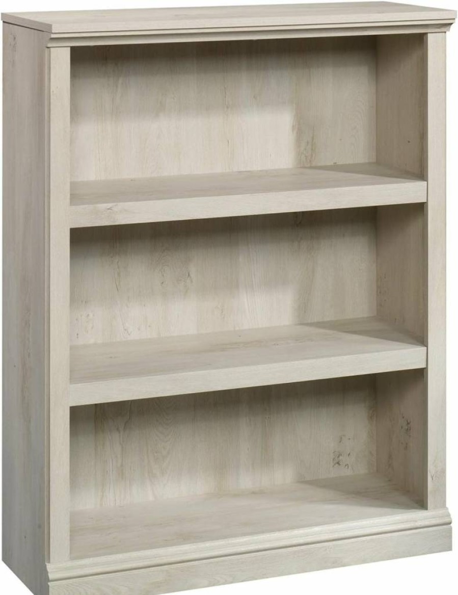 Sauder 3-Shelf Bookcase in Washington Cherry Finish - Stylish Storage Shelf for Home or Office
