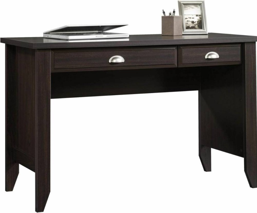 Sauder Shoal Creek Compact Computer Desk, 47.17" Length x 19.45" Width Workstation, Soft White Finish for Home Office Study