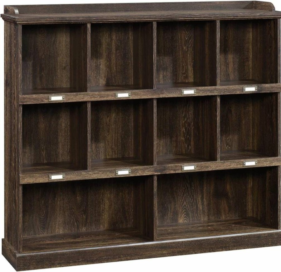 Sauder Barrister Lane 6-Cube Storage Bookcase, Modern Wood Organizer Shelf for Home Office, Stylish Cubby Bookcase with Adjustable Shelves