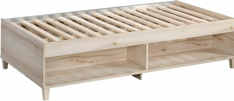 Sauder Willow Place Twin Daybed with Slats in Pacific Maple Finish - Sturdy Wood Frame Bed for Small Spaces