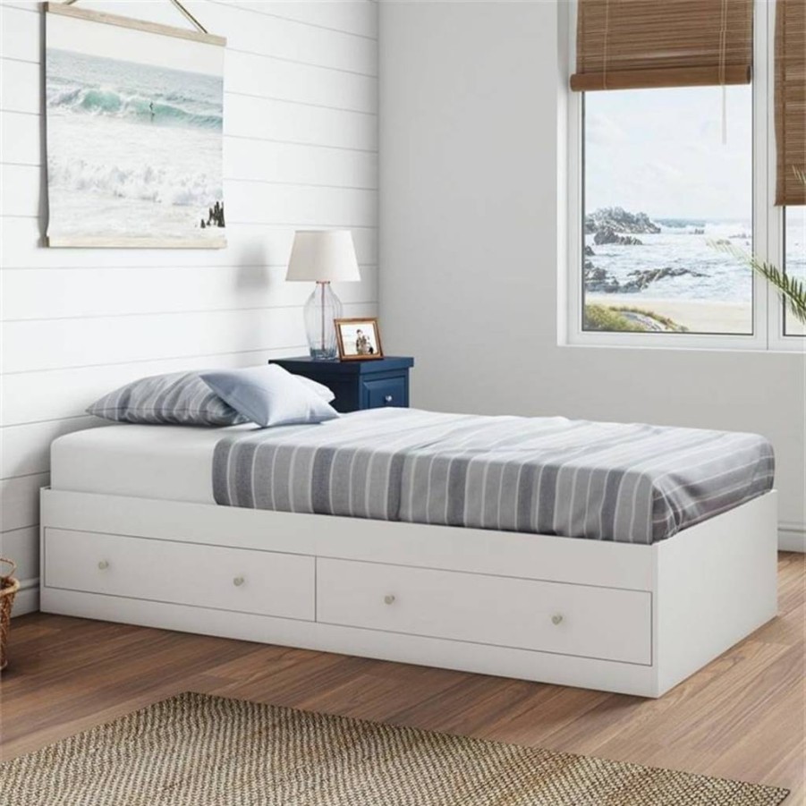 Sauder Vintage Oak Finish Boulevard Cafe Mates Bed – Stylish and Durable Bed Frame