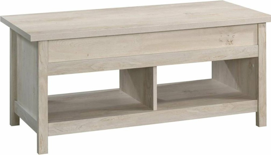 Sauder Mystic Oak Lift Top Coffee Table with Storage – 43.15" L x 19.29" W x 19.13" H – Cannery Bridge Design for Living Room