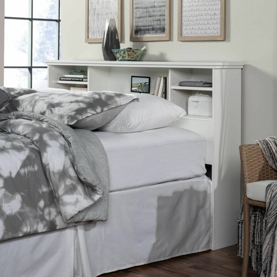 Sauder River Ranch Full/Queen Headboard in Sindoori Mango Finish - Stylish Bedroom Furniture
