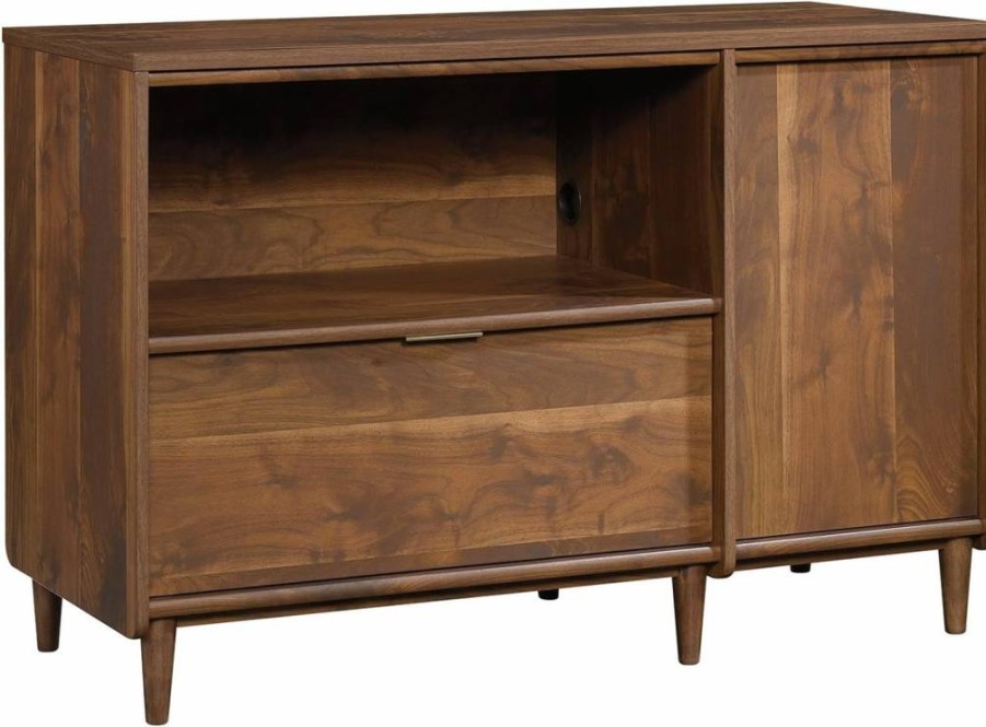 Sauder Clifford Office Credenza with Natural Maple Finish - 46" TV Stand for Commercial Spaces