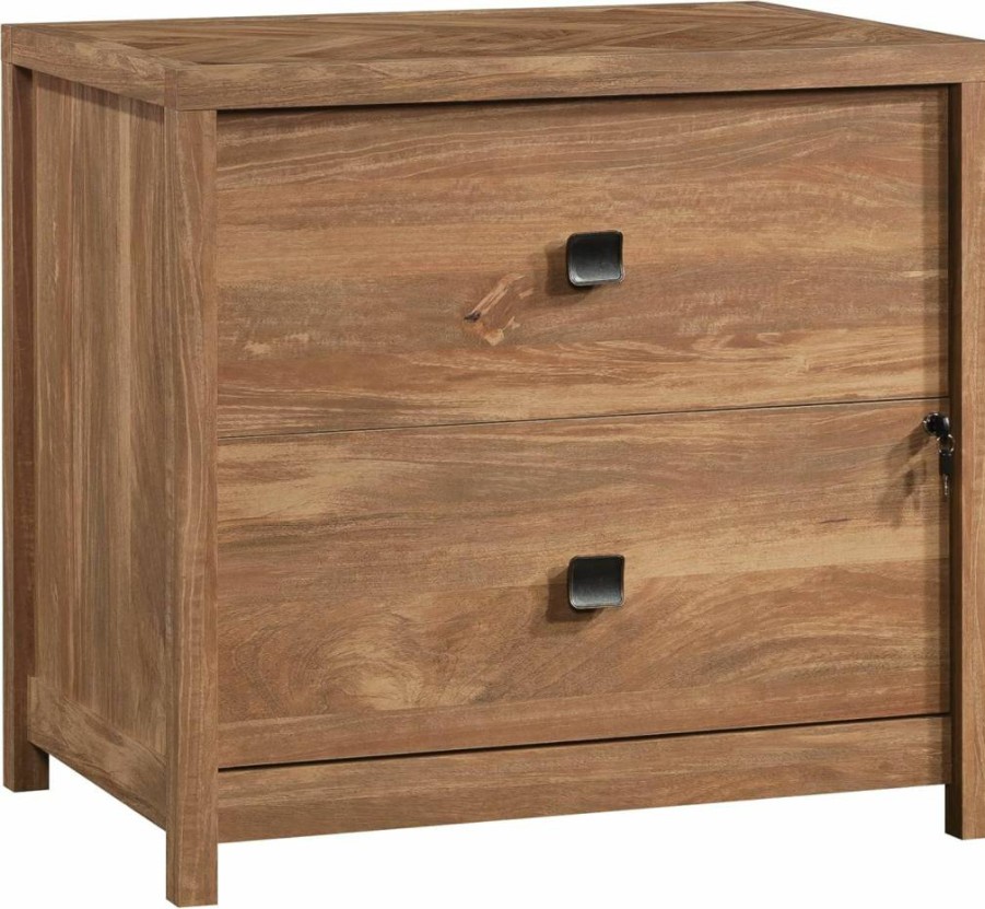 Sauder Cannery Bridge Lateral File Cabinet in Sindoori Mango Finish - Stylish Storage Solution