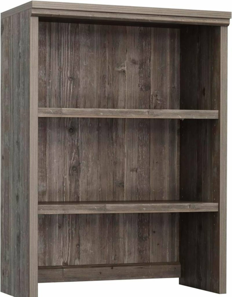 Sauder Aspen Office Hutch with Pebble Pine Finish - 31.26" Wide, 15.35" Deep, 41.34" High - Commercial Grade Storage Solution
