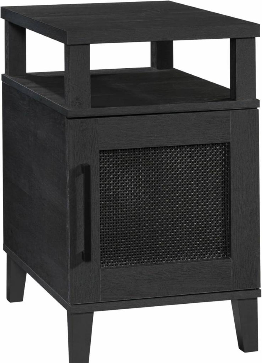 Sauder Tiffin End Table - Raven Oak Finish Side Table for Living Room & Bedroom