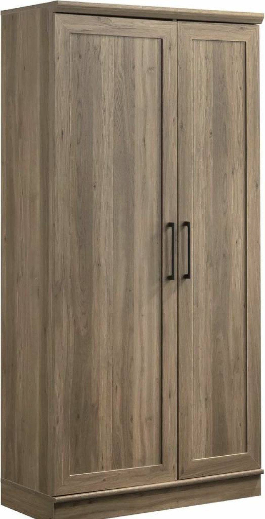 Sauder Salt Oak HomePlus Storage Pantry Cabinet with Adjustable Shelves