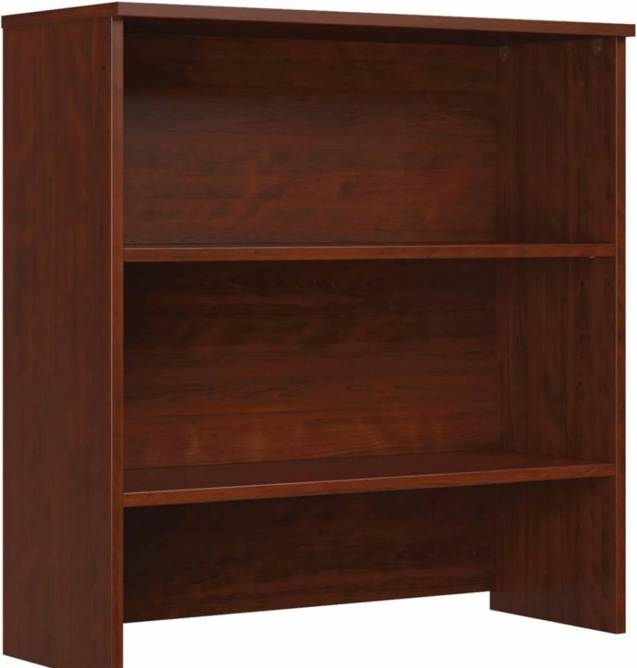 Sauder Noble Elm 36" x 36" Office Bookcase Hutch with Storage Shelves, Affirm Collection