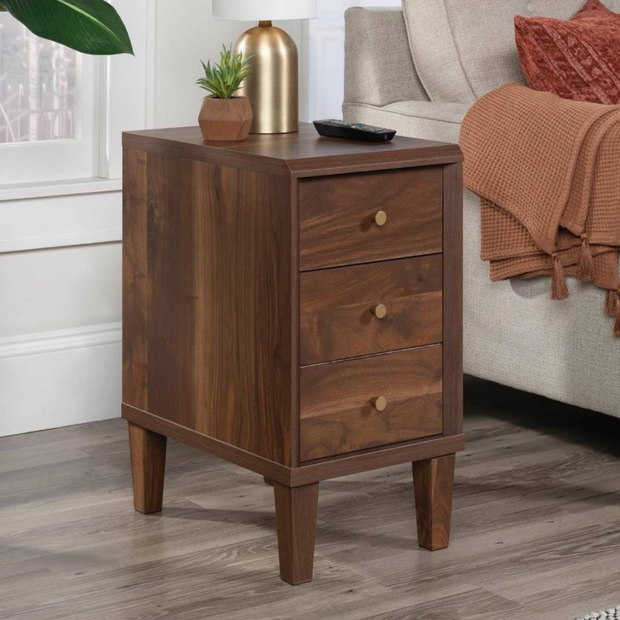 Sauder Willow Place Side Table - Pacific Maple Finish, Compact Chairside End Table for Living Room, Bedroom, or Office