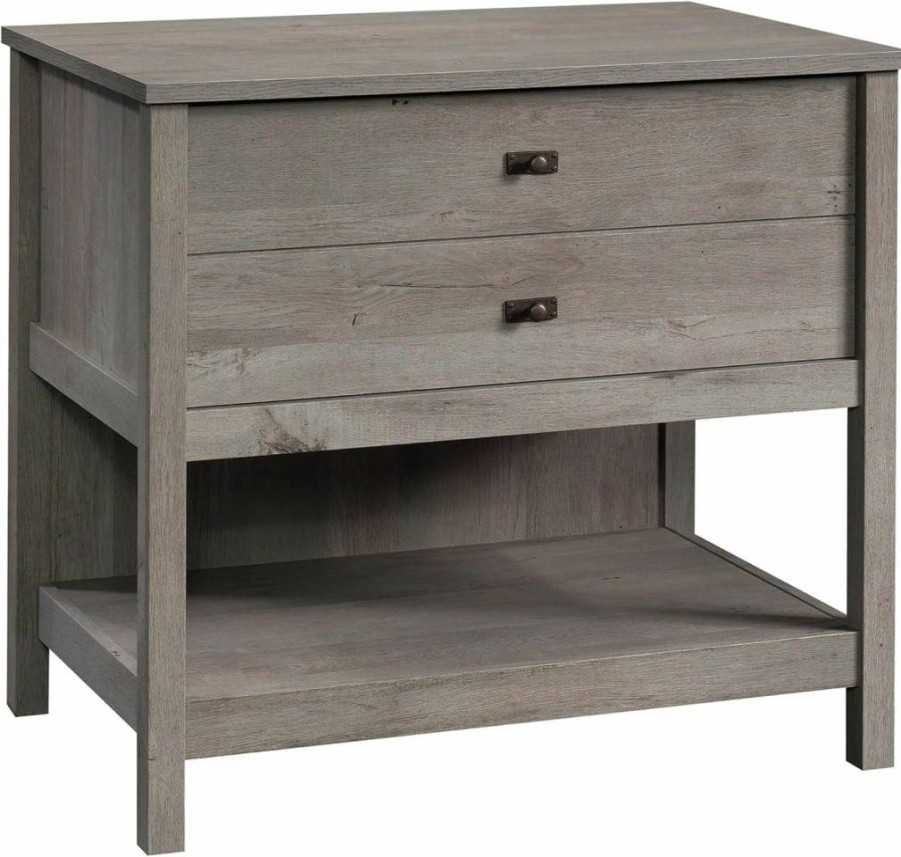 Sauder Cottage Road 1-Drawer Lateral File Cabinet, Soft White Finish Storage Cabinet for Office & Home Organization