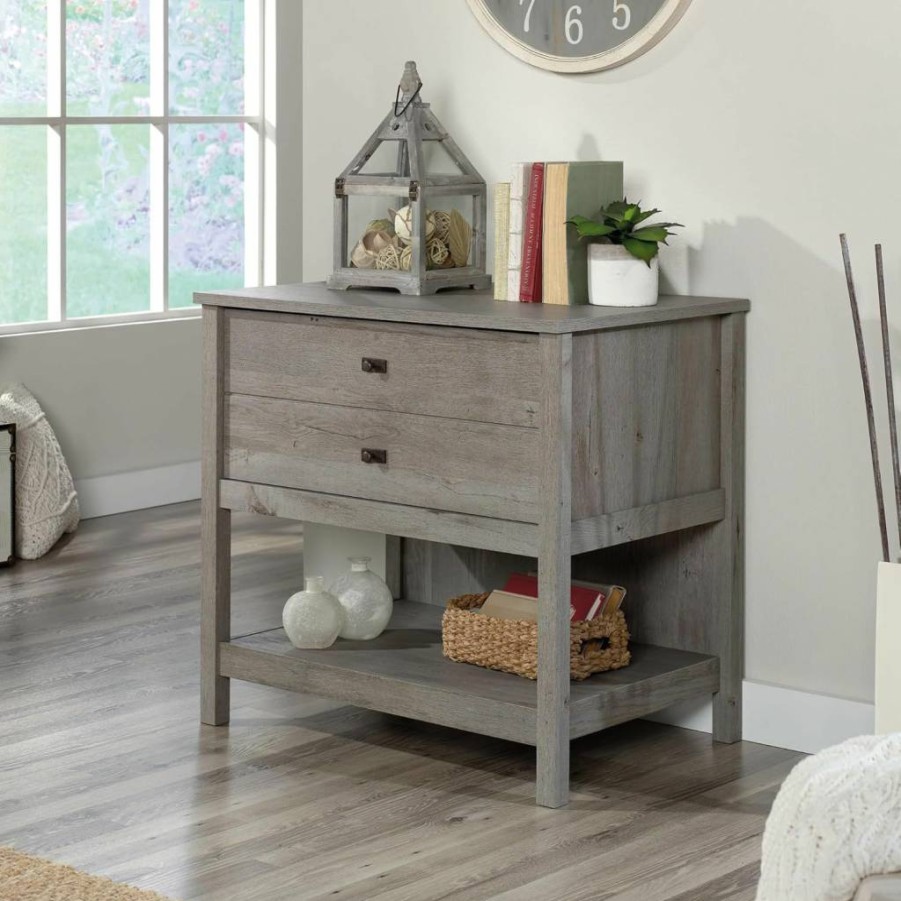 Sauder Cottage Road 1-Drawer Lateral File Cabinet, Soft White Finish Storage Cabinet for Office & Home Organization