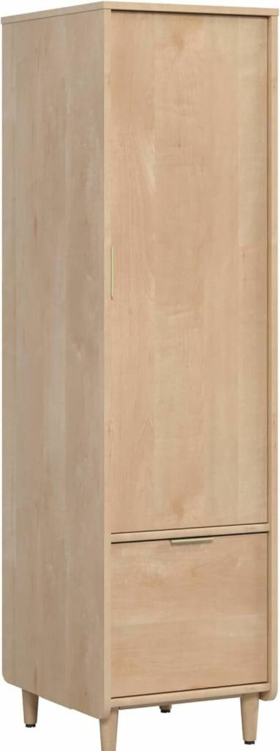 Sauder Clifford Place Natural Maple Finish Storage Cabinet with Adjustable Shelves