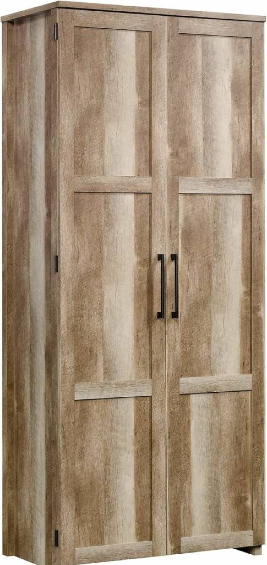 Sauder White HomePlus Storage Pantry Cabinet with Adjustable Shelves, Freestanding Organizer for Kitchen, Bathroom, or Office