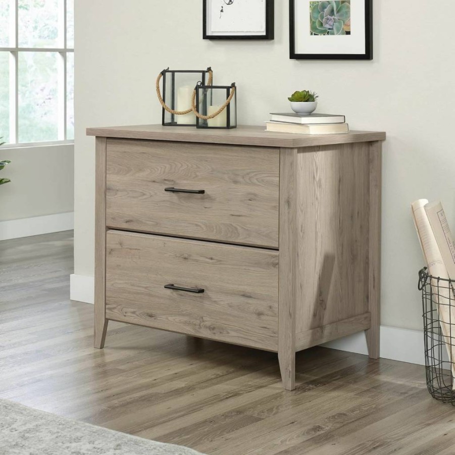 Sauder Summit Station Lateral File Cabinet, 33.86"W x 20.87"D x 29.02"H, Laurel Oak Finish, Office Storage Solution