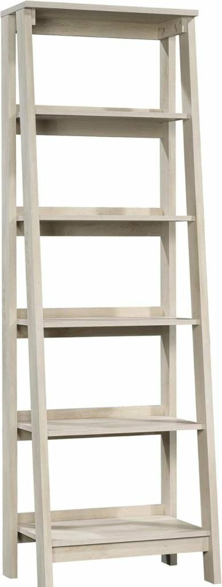 Sauder Trestle 5-Shelf Bookcase, Jamocha Wood Finish, 23.54"W x 16.61"D x 71.14"H, Storage Shelf for Home & Office