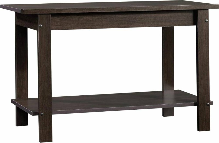 Sauder Beginnings 37" TV Stand with Cinnamon Cherry Finish for Living Room Storage