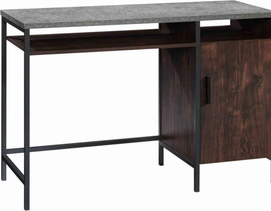 Sauder Prime Oak Finish Market Commons Writing Desk for Home Office
