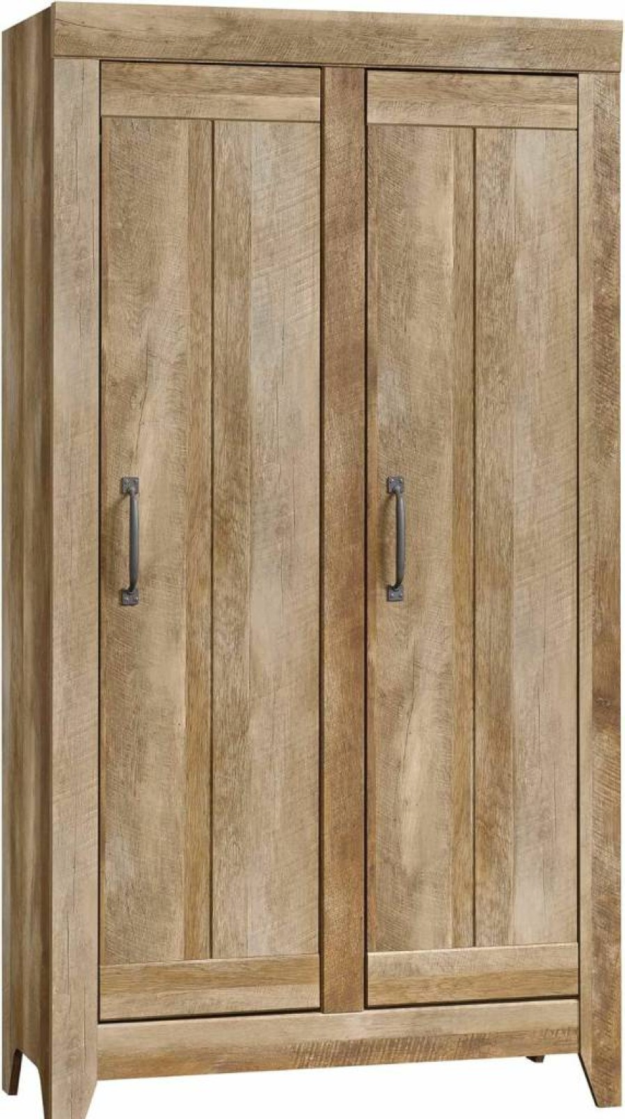 Sauder Adept Narrow Pantry Cabinet with Storage Shelves, Craftsman Oak Finish for Kitchen Organization