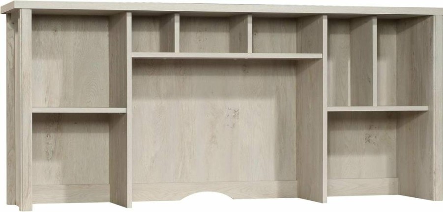 Sauder Costa Desk Hutch with Adjustable Shelf, Chalked Chestnut Finish - Sauder Credenza & Returns