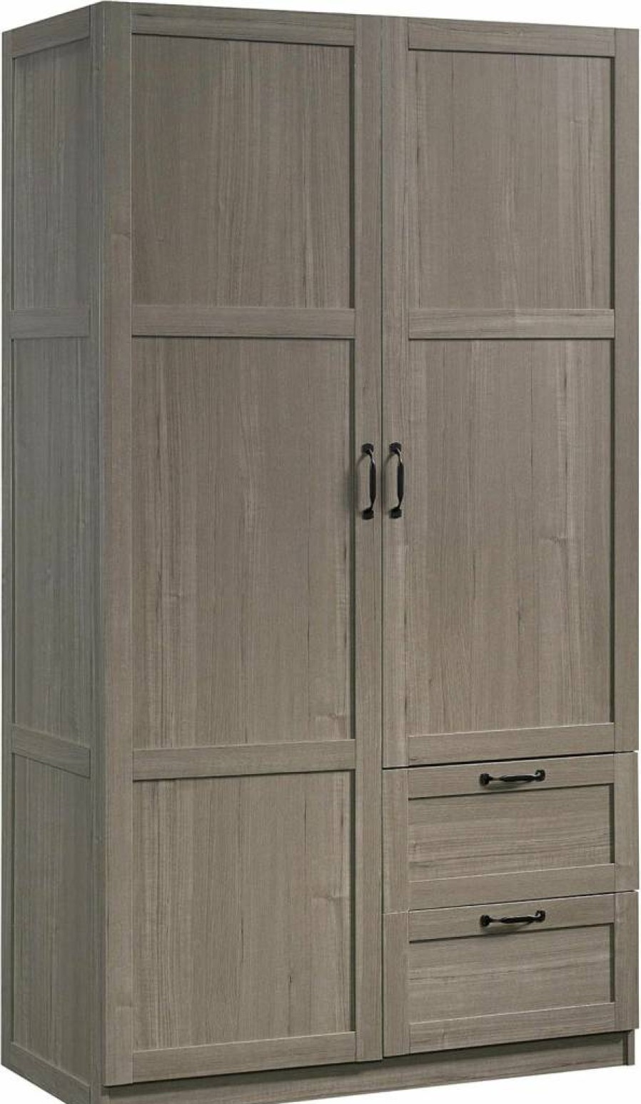Sauder Reclaimed Pine Storage Cabinet - Wardrobe & Pantry Organizer with Versatile Shelving