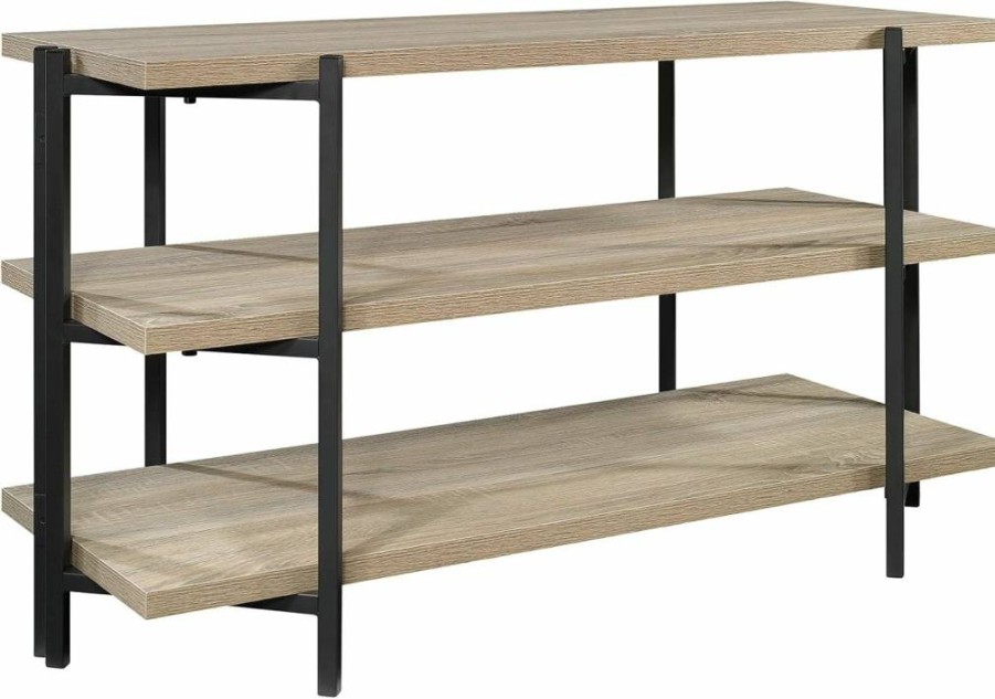 Sauder North Avenue TV Stand for 42 Inch TVs, Charter Oak Finish Console Table with Storage