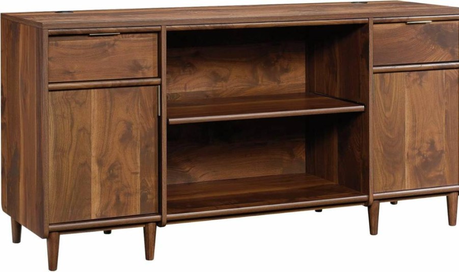 Sauder Clifford Place Office Credenza Desk, Natural Maple Finish, Commercial-Grade Storage Solution