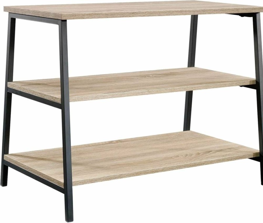 Sauder North Avenue 36" TV Stand in Charter Oak Finish - Stylish Media Console for Living Room