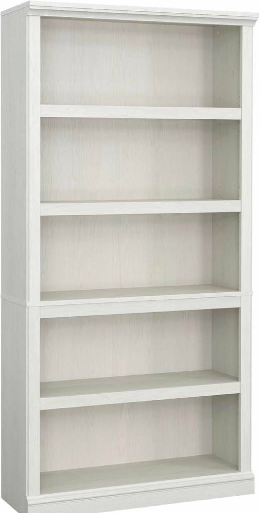 Sauder 5-Shelf Bookcase Storage Unit, 35.28"W x 13.23"D x 69.76"H, Oiled Oak Finish, Bookshelf for Home Office