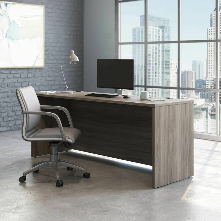 OFFICE WORKS BY SAUDER Hudson Elm 72-Inch Commercial Desk, 24-Inch Depth, Officeworks Collection