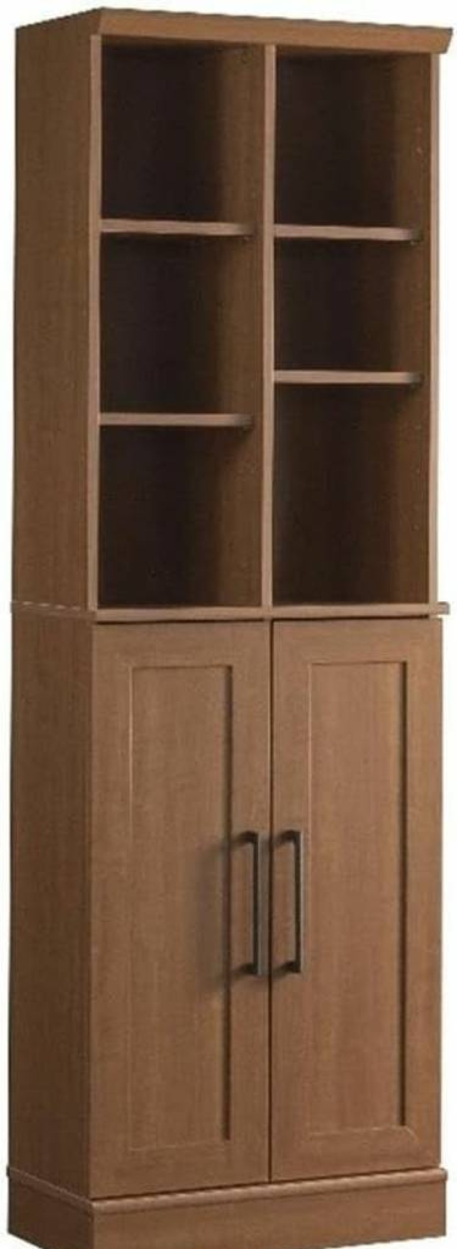 Sauder Salt Oak Storage Cabinet with Adjustable Shelves - Multi-Purpose for Kitchen, Bathroom, Laundry & Pantry Organization