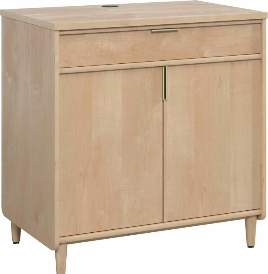 Sauder Clifford Place Library Bookcase in Natural Maple Finish - Stylish Storage Solution