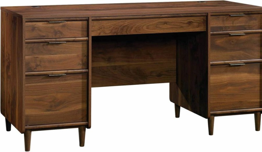 Sauder Clifford Place Lateral File Cabinet - Grand Walnut Finish, 2-Drawer Storage Organizer